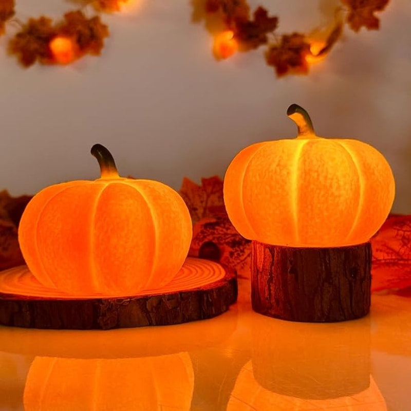Veluna | 2 x Pumpkin Night Lights for a Cosy Warm Glow