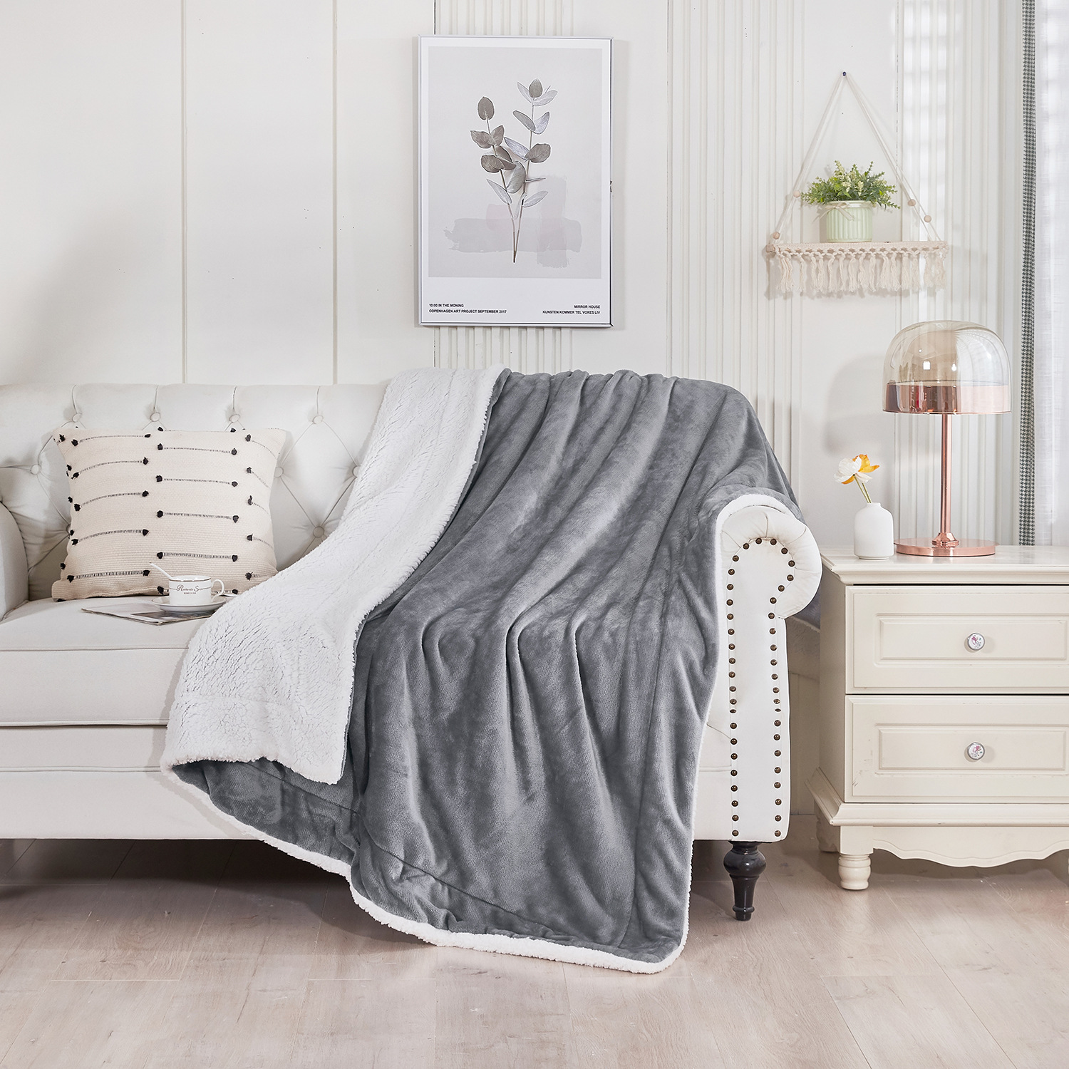 Sherpa Luxe Blanket | Super Soft Fleece Throw for Beds and Sofas | Warm and Durable - Styyler