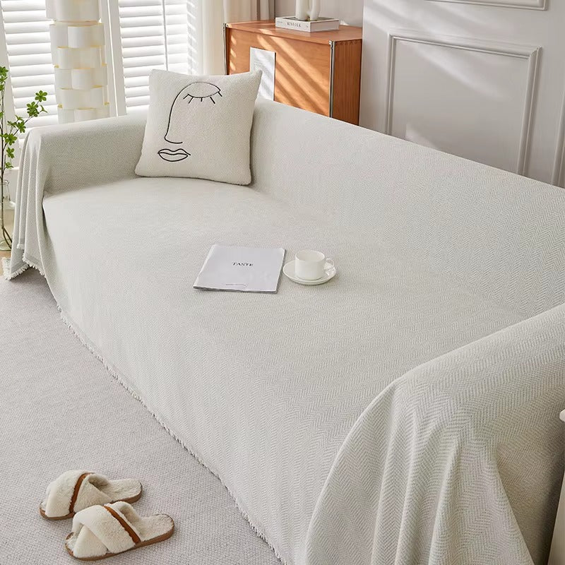 PawWeave Herringbone Sofa Cover | Durable, Stylish & Pet-Friendly Furniture Protector - Styyler