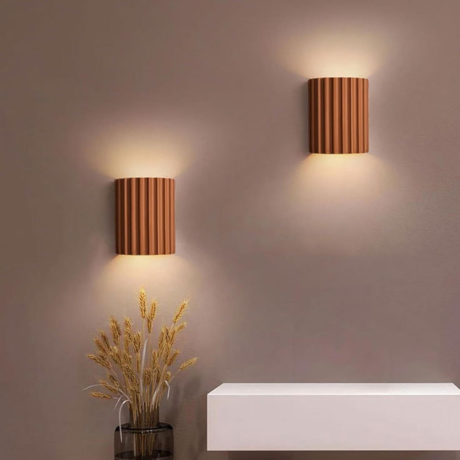 KLEIN Nordic Minimalist Wall Light | Modern Ribbed Cylinder Sconce