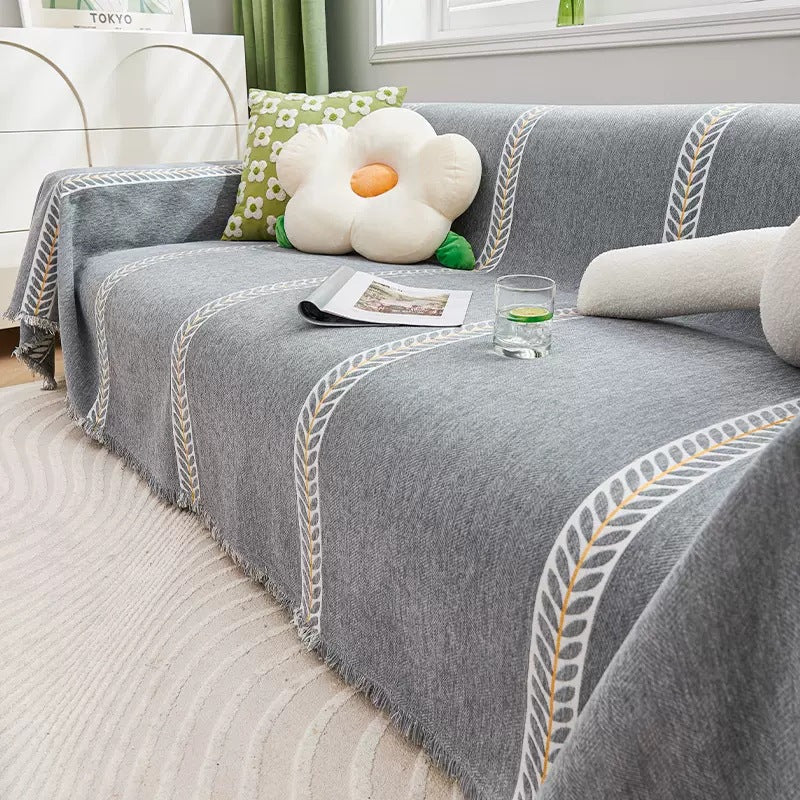 MERIDA Woven Sofa Cover – Soft, Machine Washable, Furniture Protector - Styyler