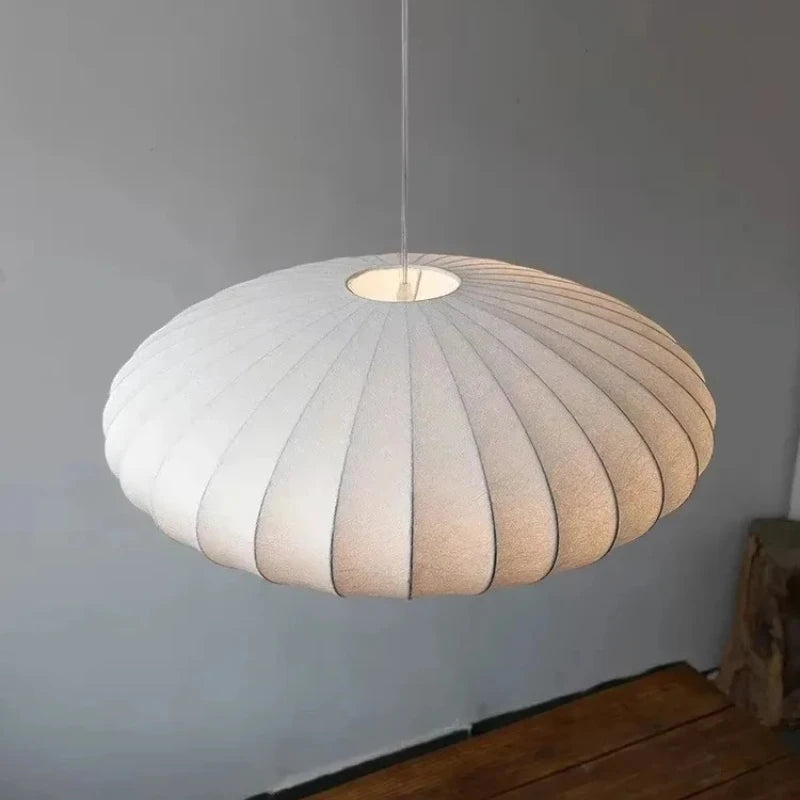 Satori Japandi Pendant Lamp | Ceiling Light in Ivory White | 40cm or 50cm