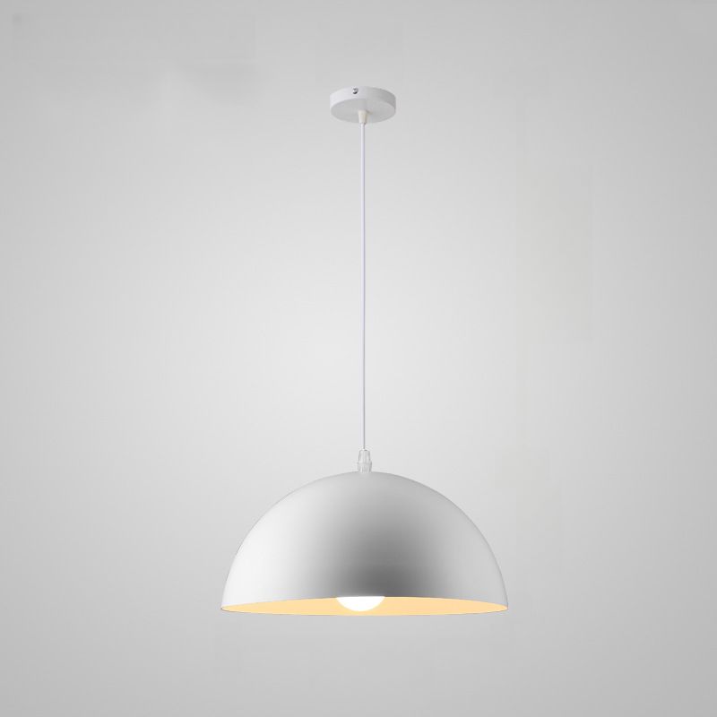 AXIA Modern Dome Pendant Light | Black Metal Ceiling Lamp for Kitchen and Bars