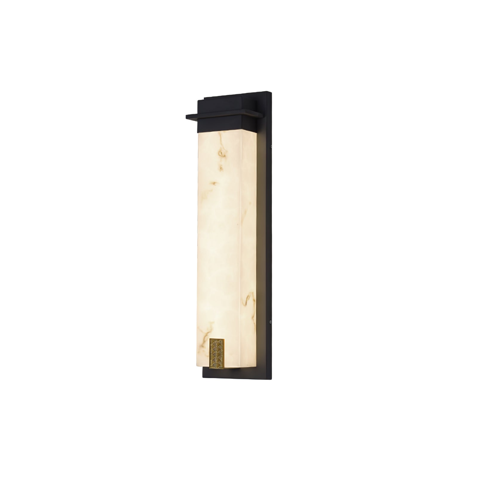 AlabasterGlow | Durable Elegant Outdoor Wall Lantern for Gardens 0