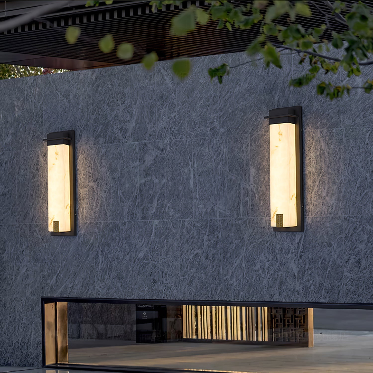 AlabasterGlow | Durable Elegant Outdoor Wall Lantern for Gardens 8