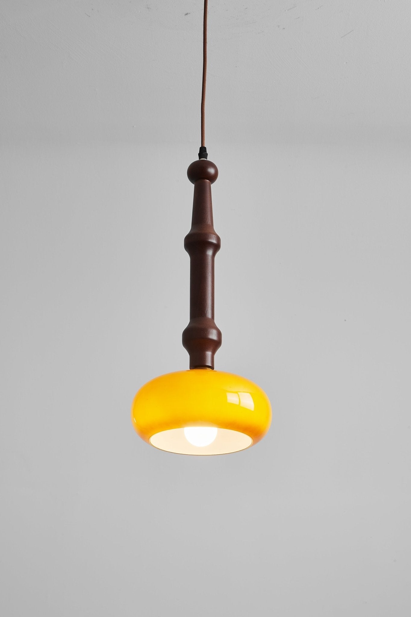 AmberGlow | Artistic Warm Amber Glass Kitchen Pendant Lighting 8