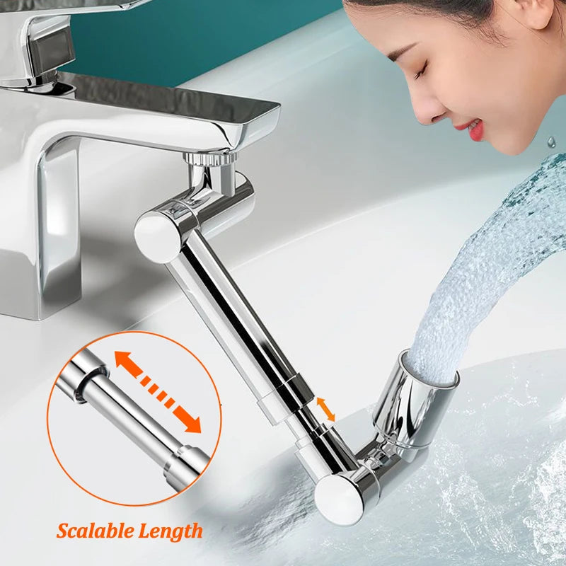 Aquorix | Sleek 1080° Rotating Tap Aerator for Splash-Free Cleaning 0