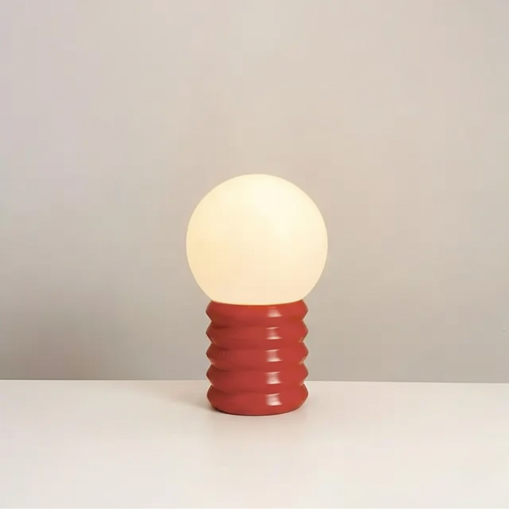 Ashford Table Lamp | Retro Chic Solid Wood & Glass Accent Light