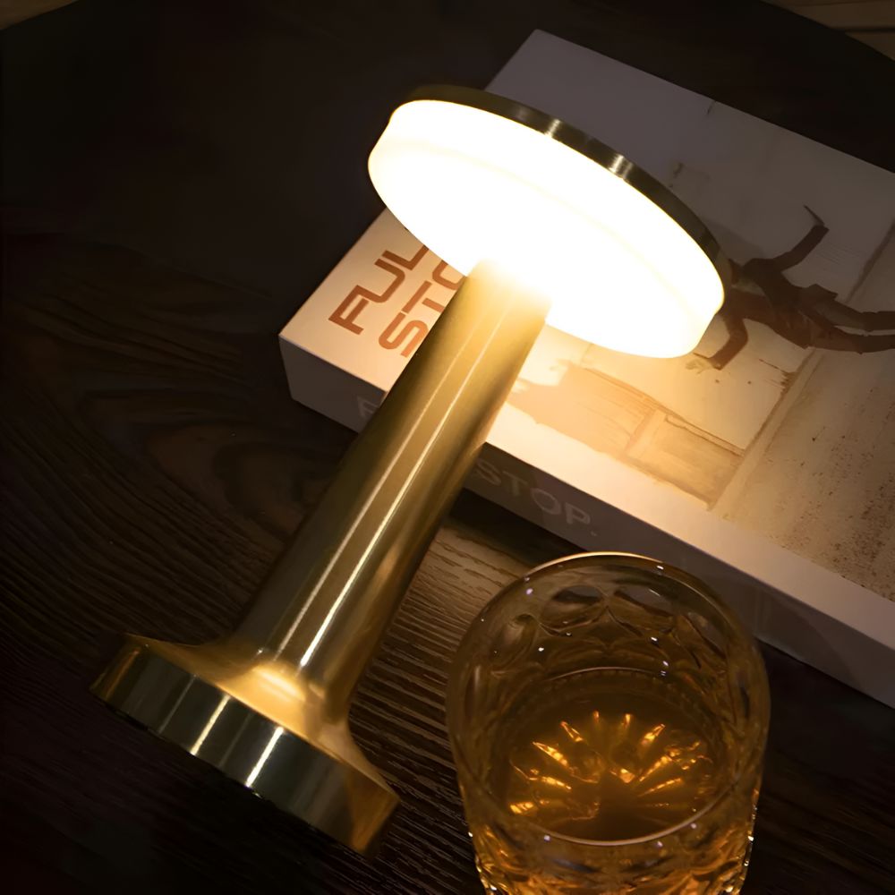 Aura Cordless Table Lamp with Touch-Dimming, Retro Design, USB Rechargeable 4
