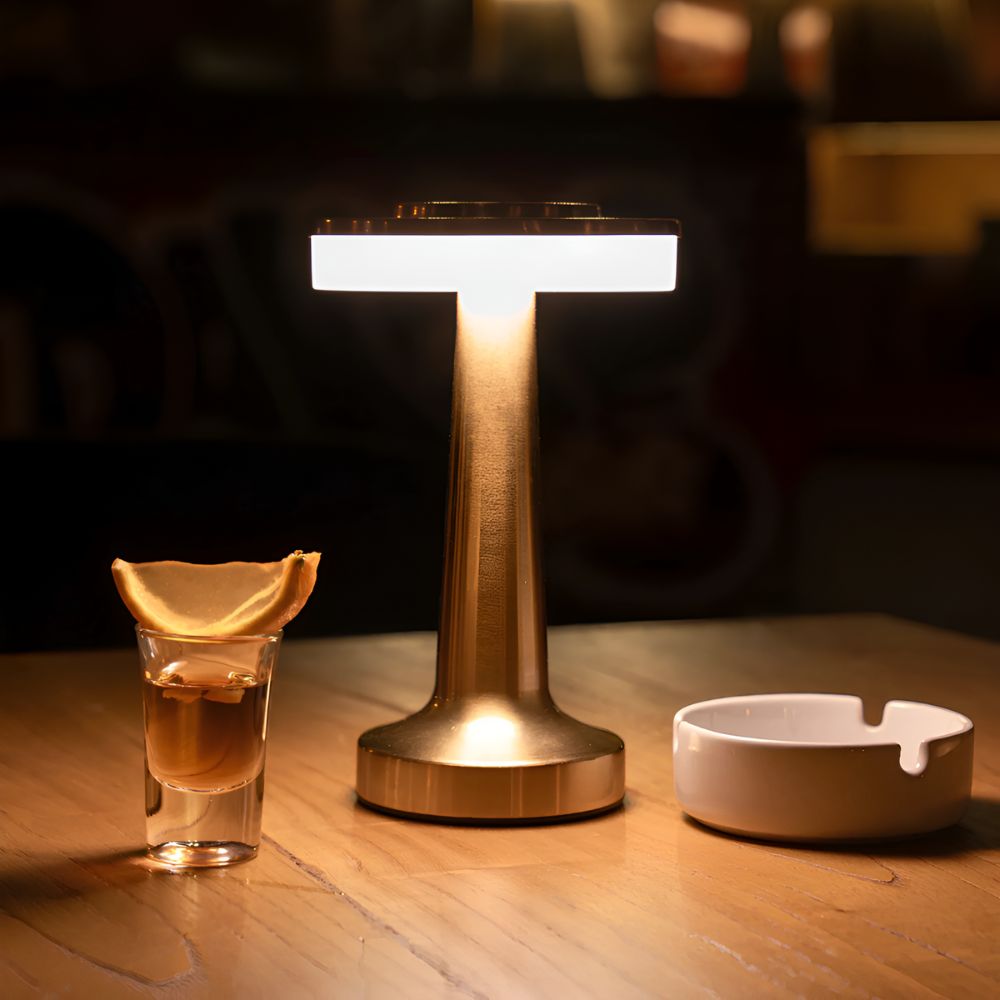Aura Cordless Table Lamp with Touch-Dimming, Retro Design, USB Rechargeable 7