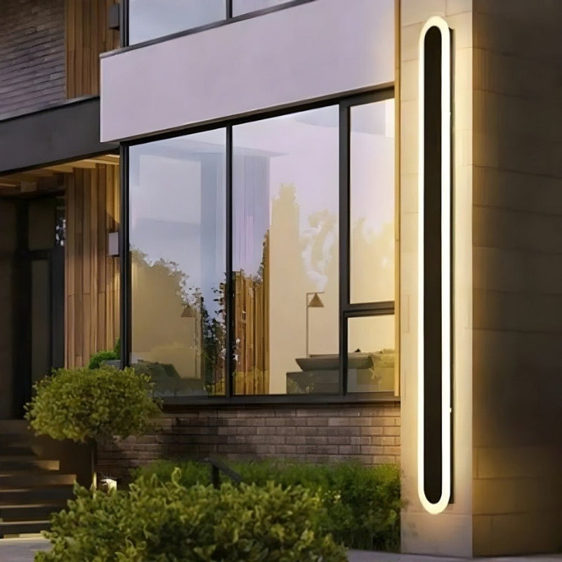 Aurelia Modern Outdoor Wall Light in Black, White or Gold - IP65 Aluminium Design