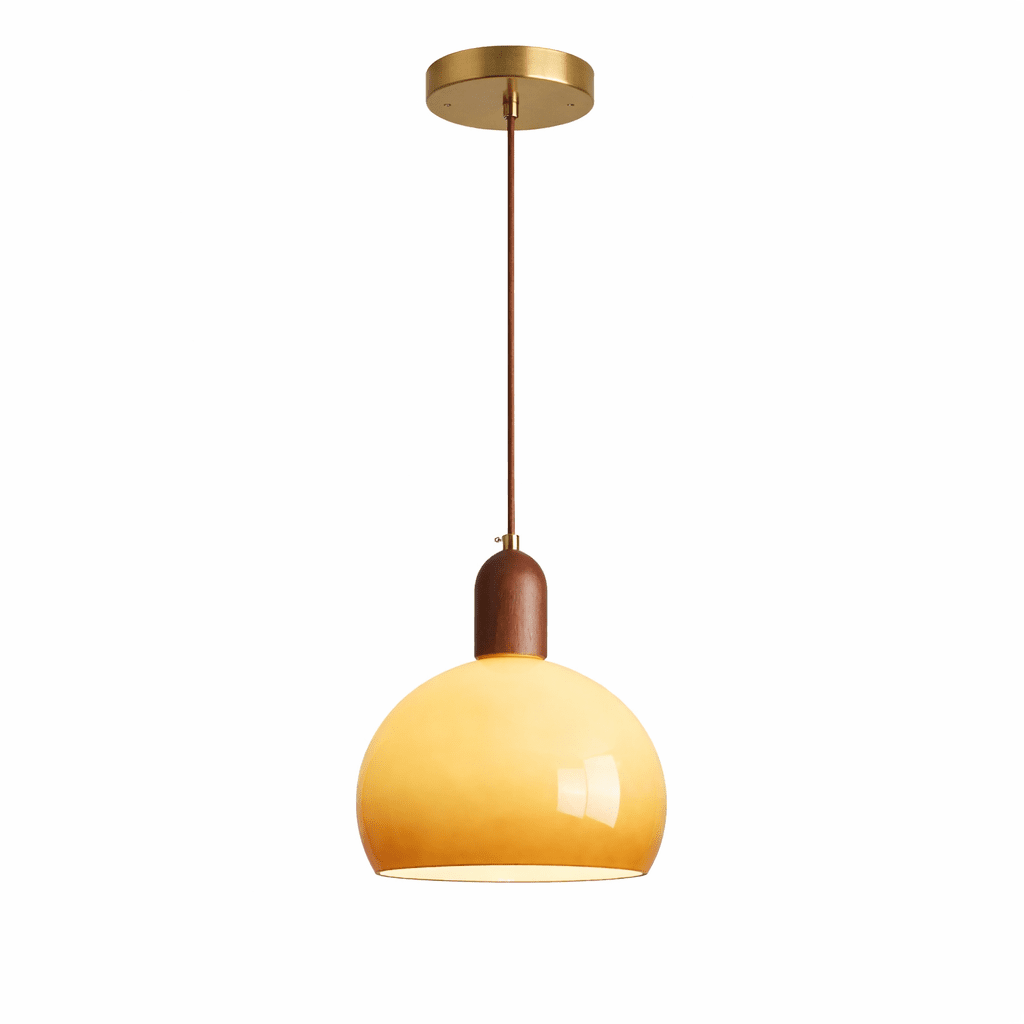 Aurelion | Cozy Amber Glass Kitchen Pendant Lighting Fixture 0
