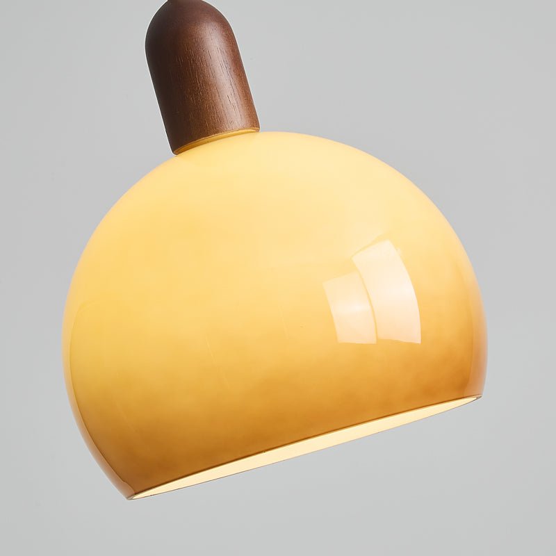 Aurelion | Cozy Amber Glass Kitchen Pendant Lighting Fixture 7