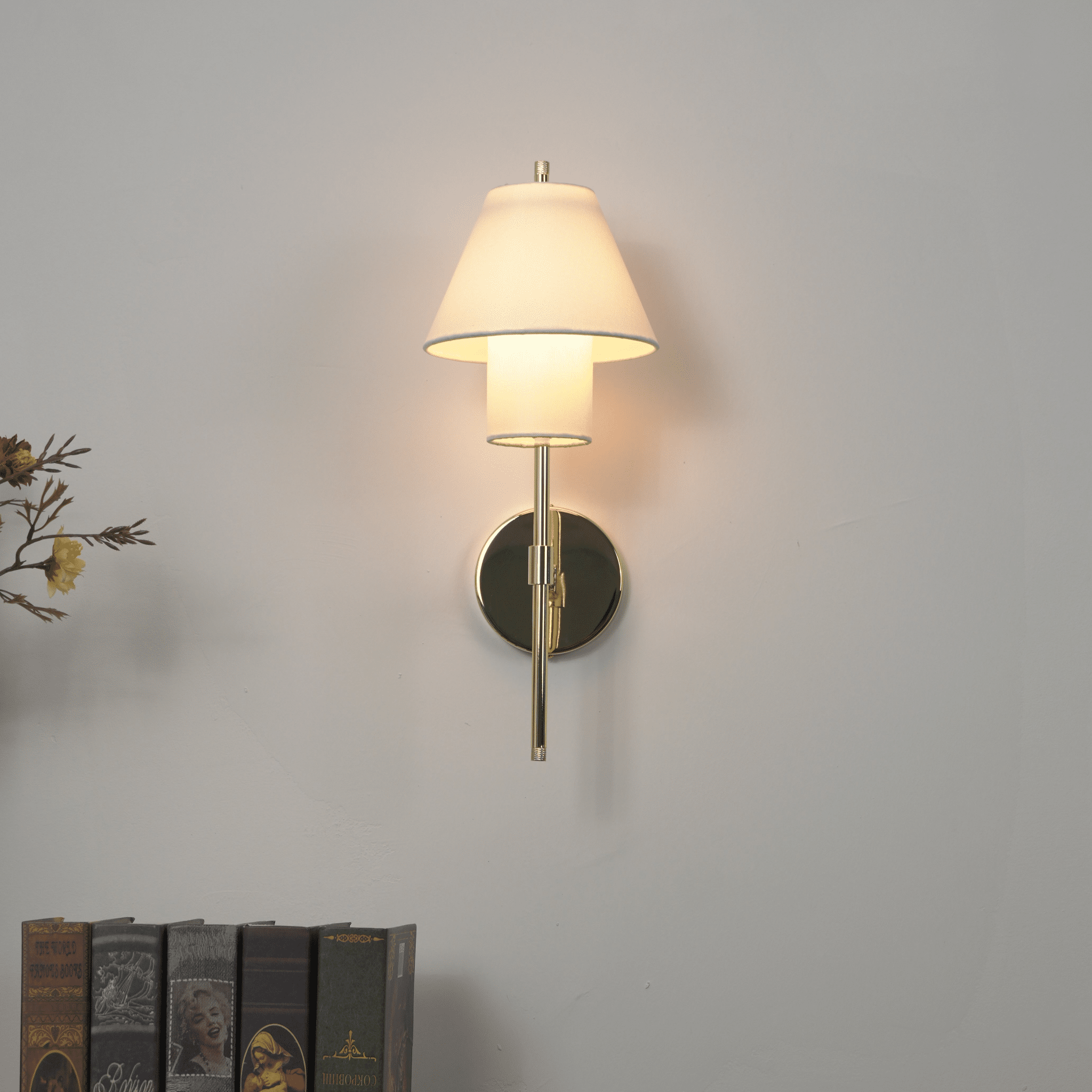 Aveline | Elegant Modern Fabric Wall Sconce Light Fixture for Indoor Use 2