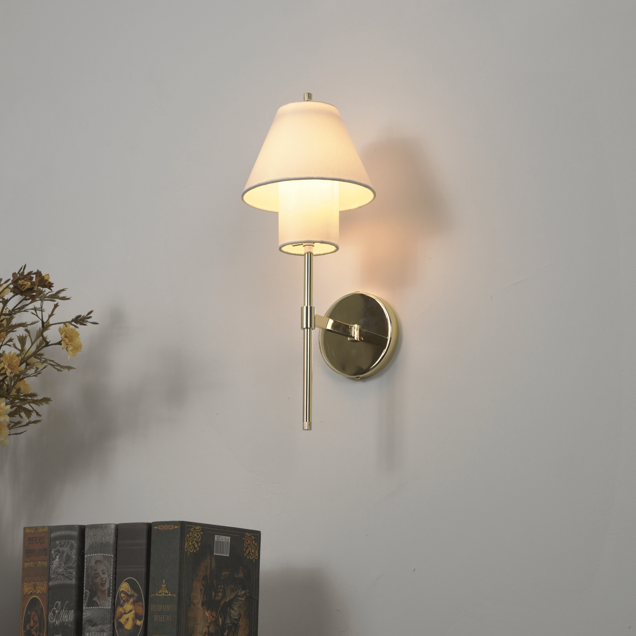 Aveline | Elegant Modern Fabric Wall Sconce Light Fixture for Indoor Use 3