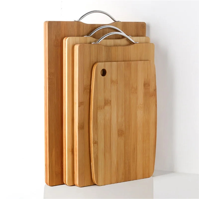 Bamboo Cutting Board | Double-Sided Chopping Board with Handle | Versatile Food Prep Tool for Home Chefs 0