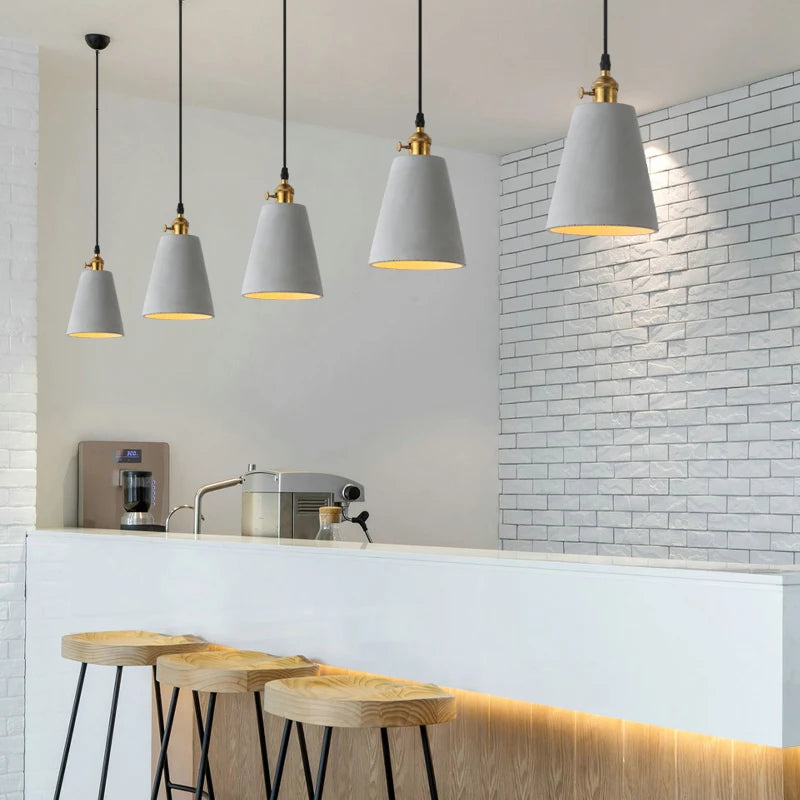 Betona Vintage Style Cemented Pendant Light - Styyler