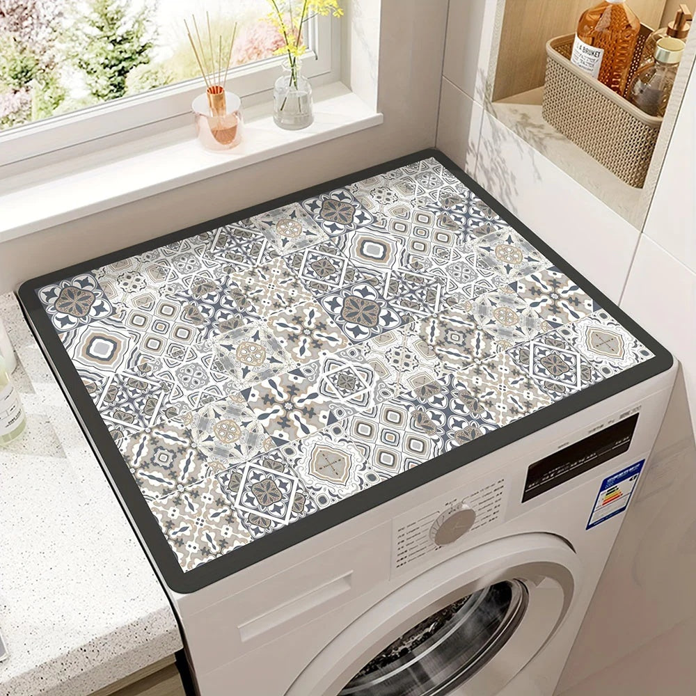 BohoShield | Modern Anti-Slip Washing Machine Mat for Appliance Protection 5