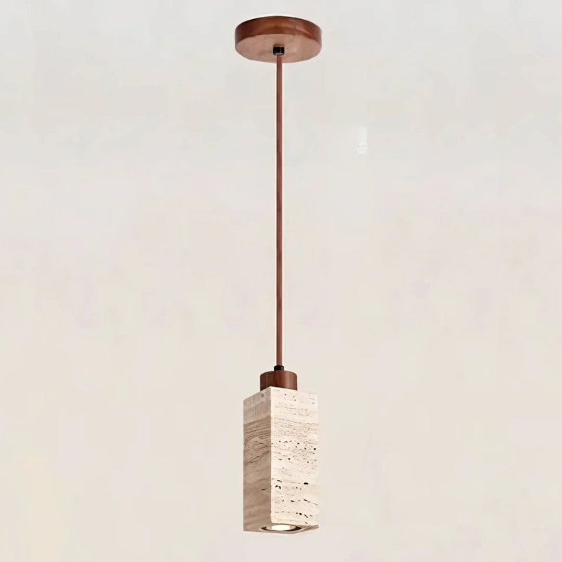 Brivora | Modern Travertine Pendant Light for Warm Ambient Lighting
