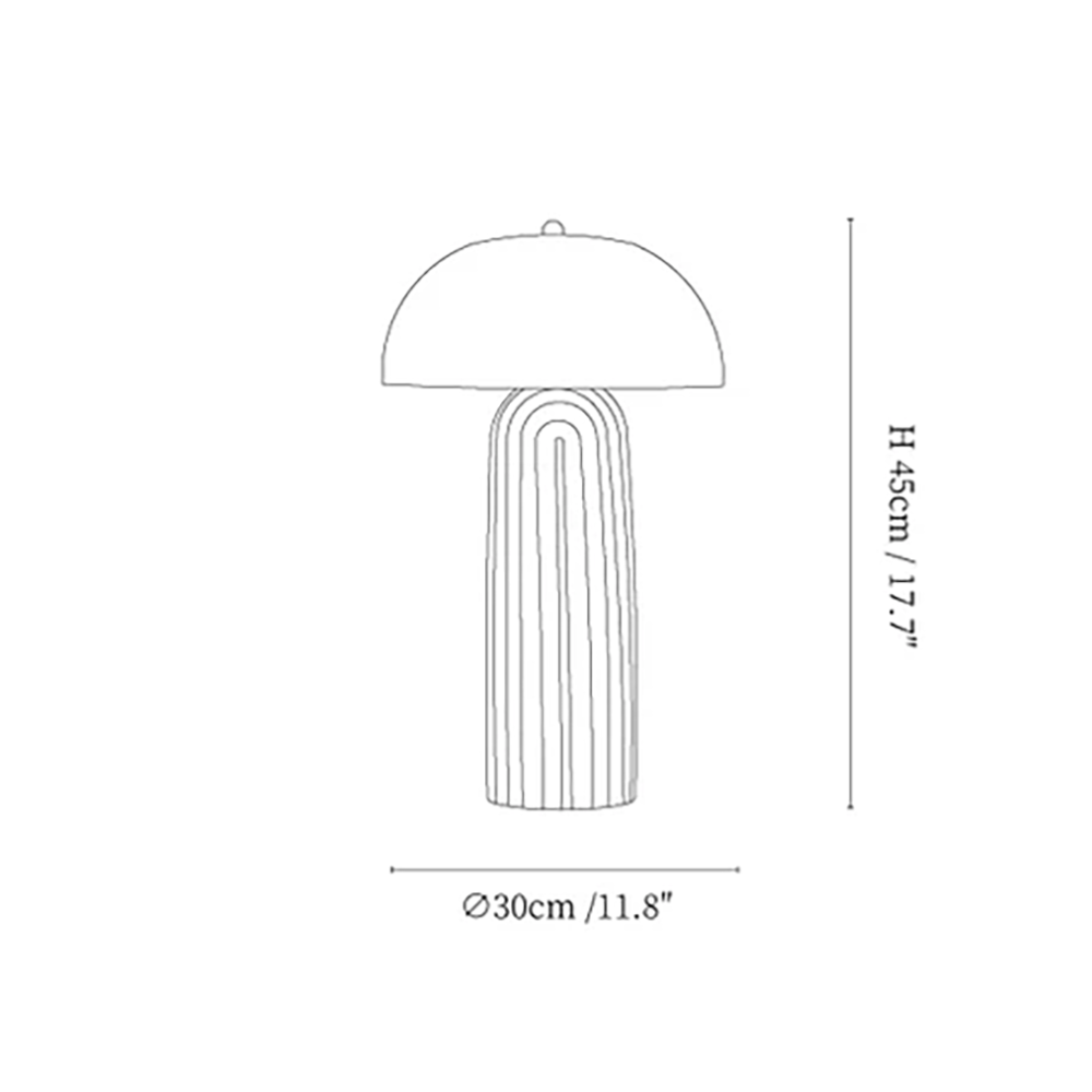 Ceramica | Elegant Handmade Black and White Ceramic Bedside Table Lamp