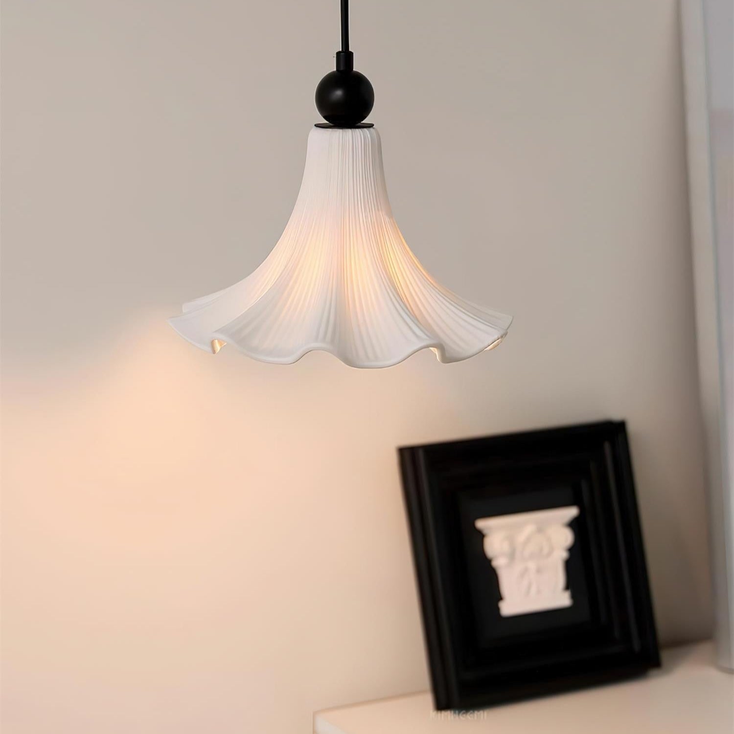 CeramicaBloom | Elegant French Floral Hanging Pendant Light Fixture 8