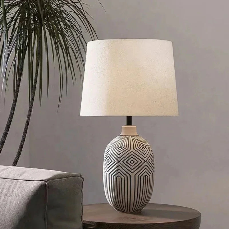 Ceramica | Elegant Modern Ceramic Bedside Table Lamp for Cozy Atmosphere 2