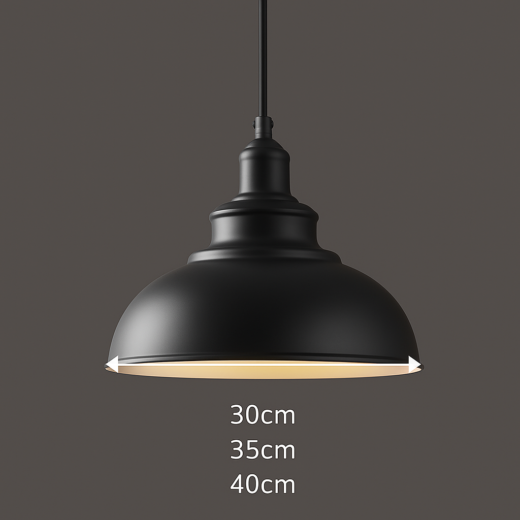 FERO Retro Industrial Pendant Light | Metal Art Deco Chandelier