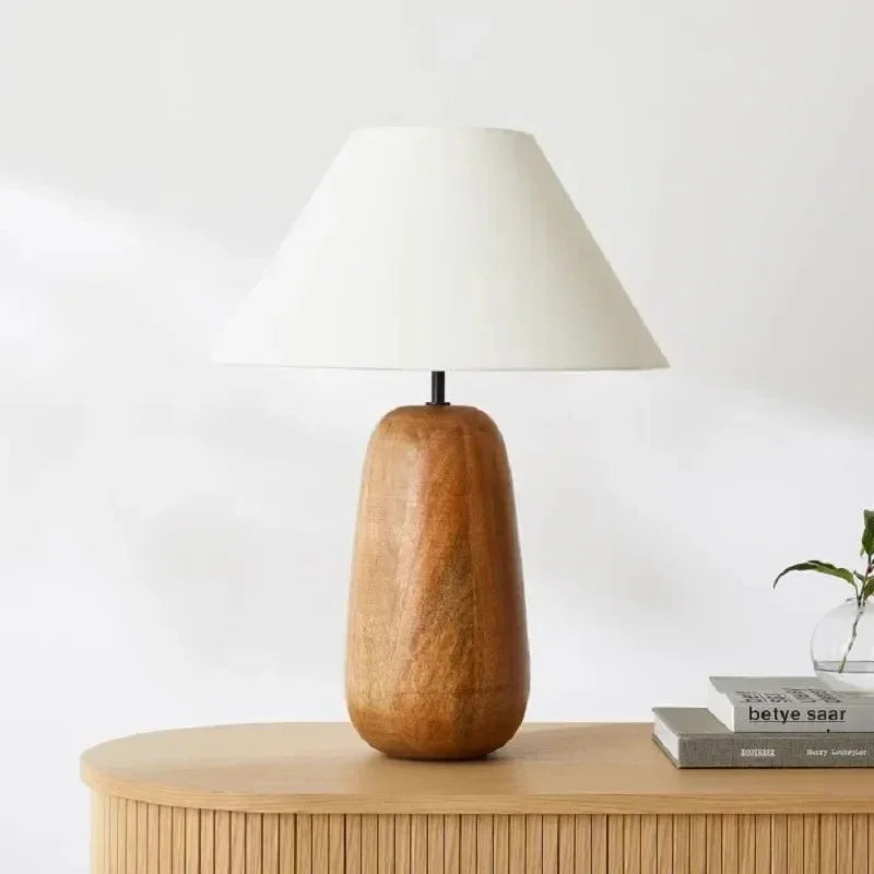 Clairewood | Elegant Retro Minimalist Table Lamp for Bedroom and Desk 6