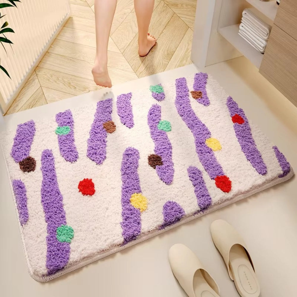 Color Clash | Non-Slip Bath Mat with Soft Silicone Design | Vibrant Comfort for Safe Spaces 0