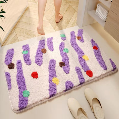 Color Clash | Non-Slip Bath Mat with Soft Silicone Design | Vibrant Comfort for Safe Spaces 0