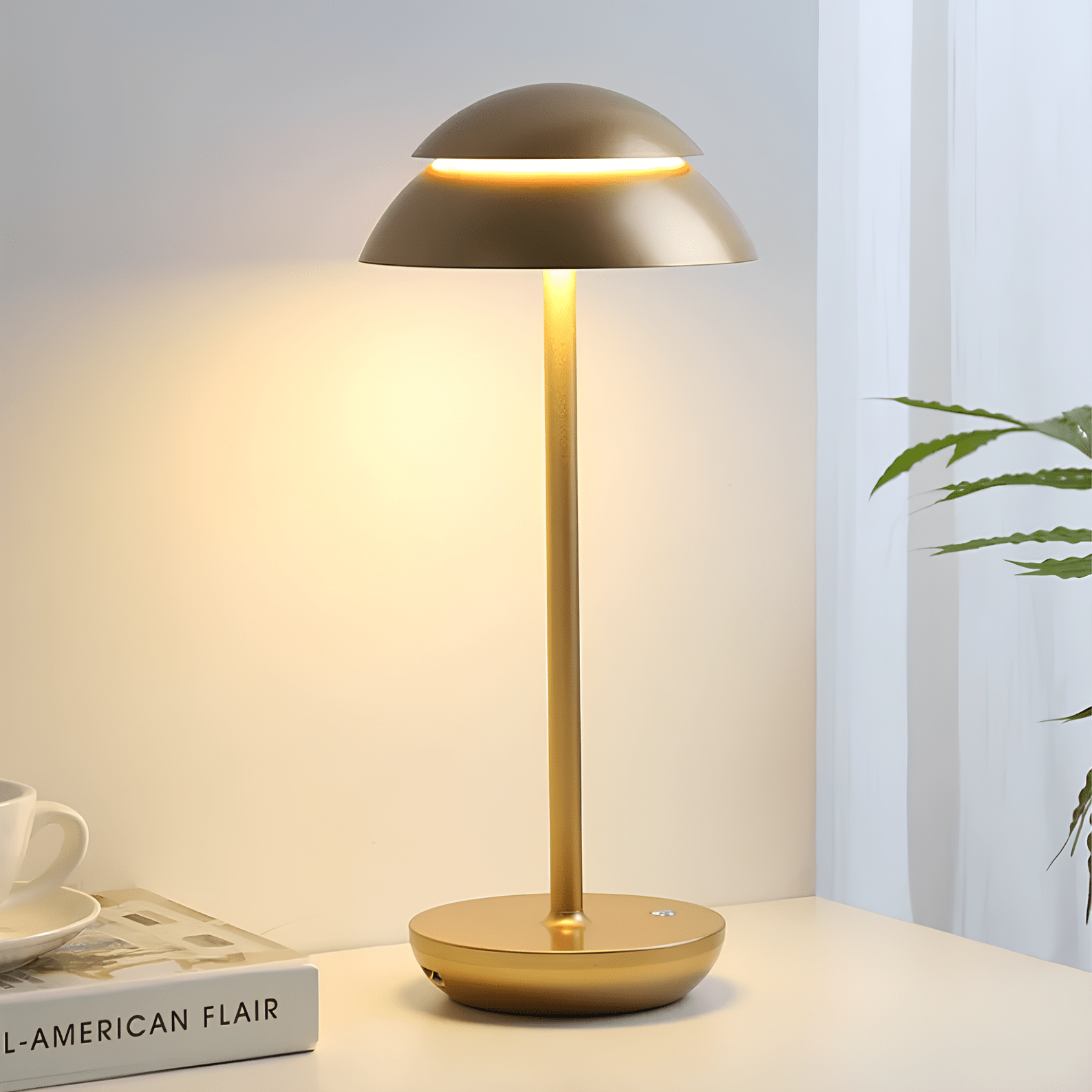 Cordless Rechargeable Table Lamp with Touch Control Dimming – Scandinavian Design Bedside Lamp for Elegant Lighting 7