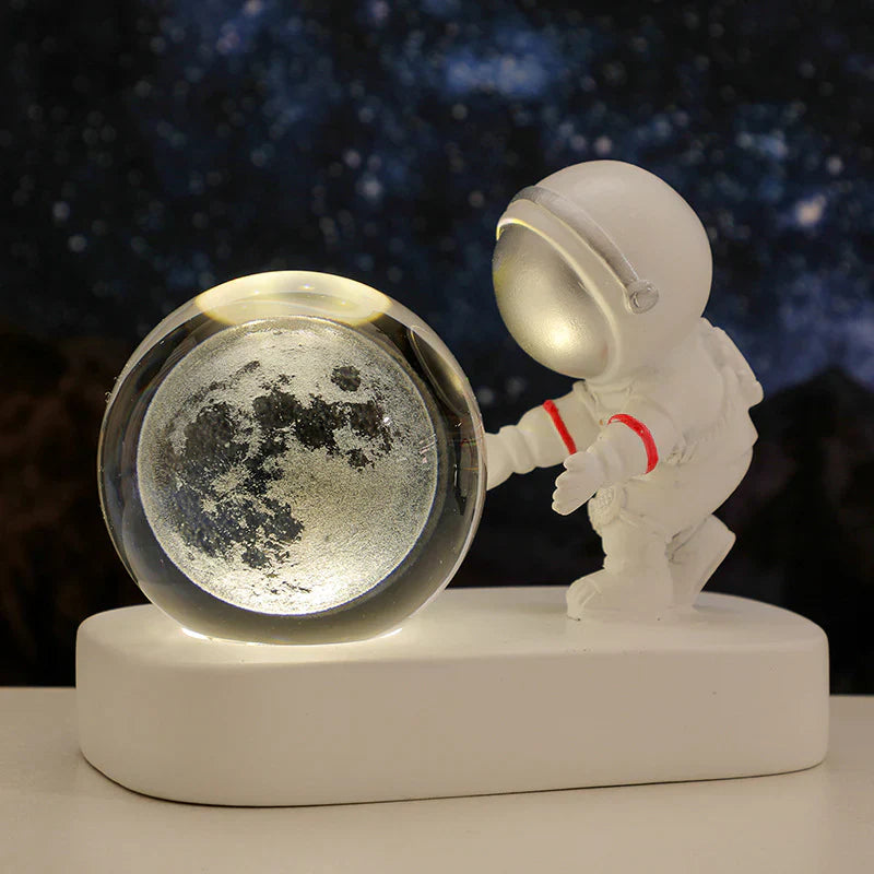 CosmicSphere | Enchanting LED Astronaut Night Light with Crystal Ball 4
