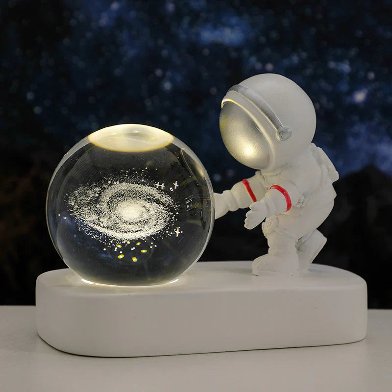 CosmicSphere | Enchanting LED Astronaut Night Light with Crystal Ball 5