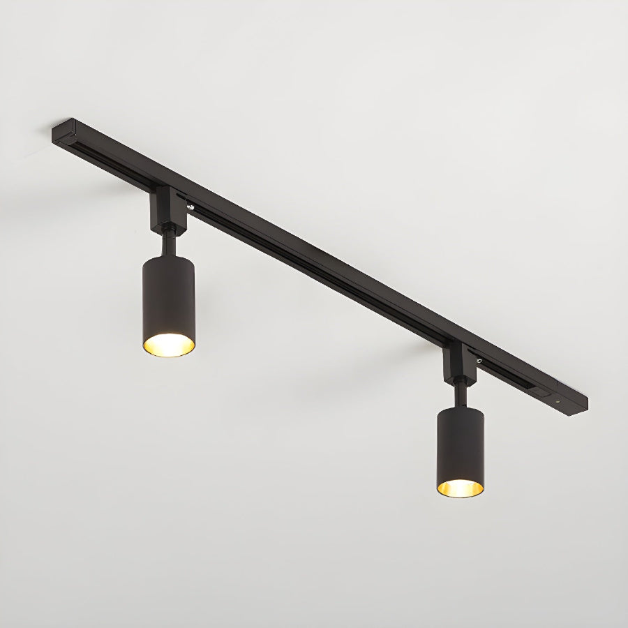 CylindraLight | Modern Sleek Black LED Track Lighting Fixture for Ceiling 0