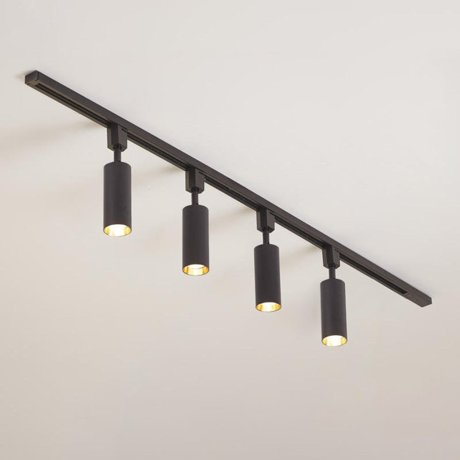 CylindraLight | Modern Sleek Black LED Track Lighting Fixture for Ceiling 17