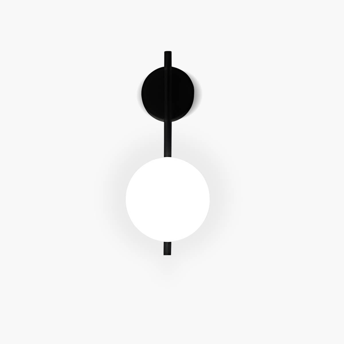 NOVA Elegant Wall-Mounted LED Lamp with Iron and Glass Globe Design