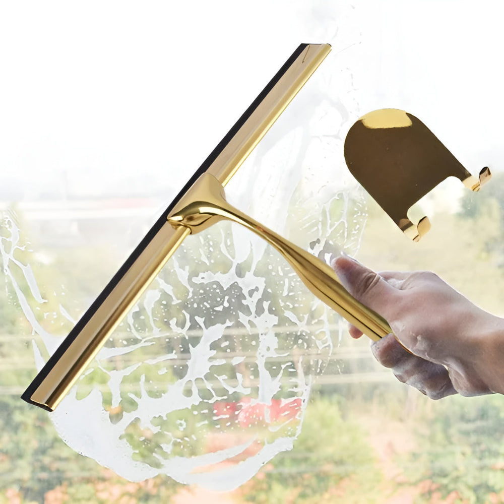 Elegant | Stainless Steel Shower Squeegee with Ergonomic Handle | Streak-Free Shine for Glass and Surfaces 1