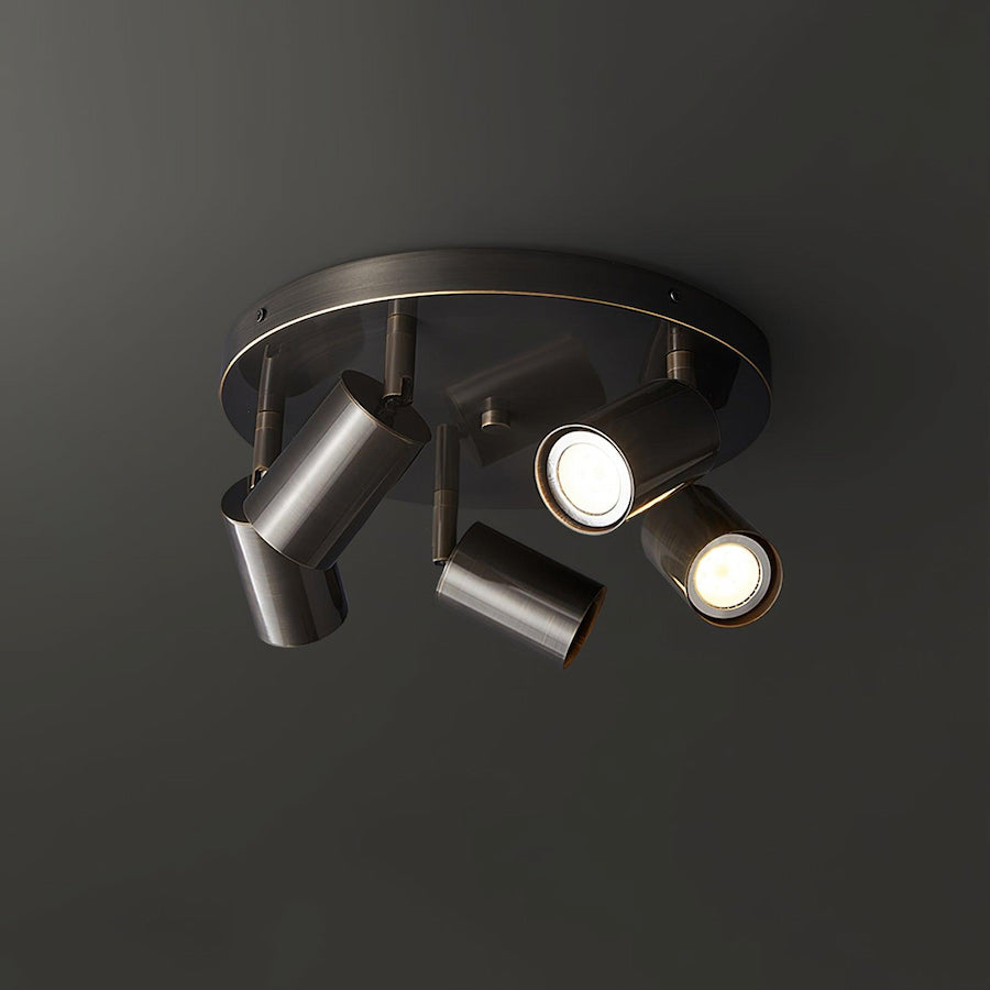 Elvirae | Adjustable Brass Multi-Head Ceiling Light for Modern Illumination 6