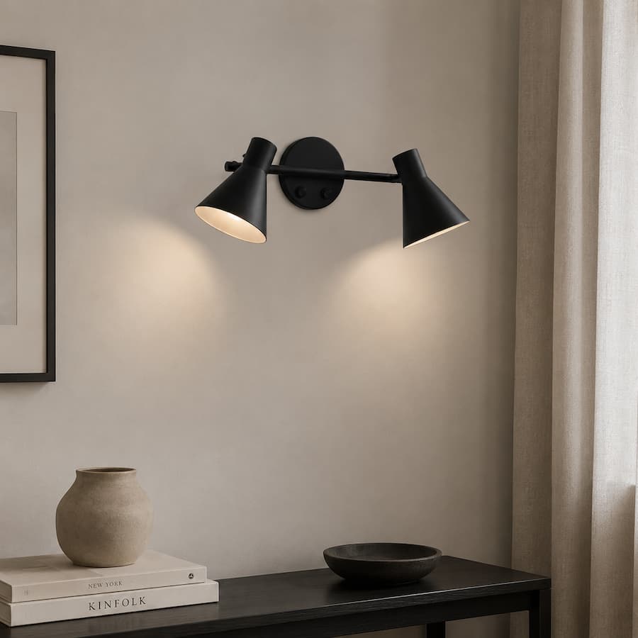 ElysianGlow | Modern Sleek Double Spotlight Wall Light Fixture 1