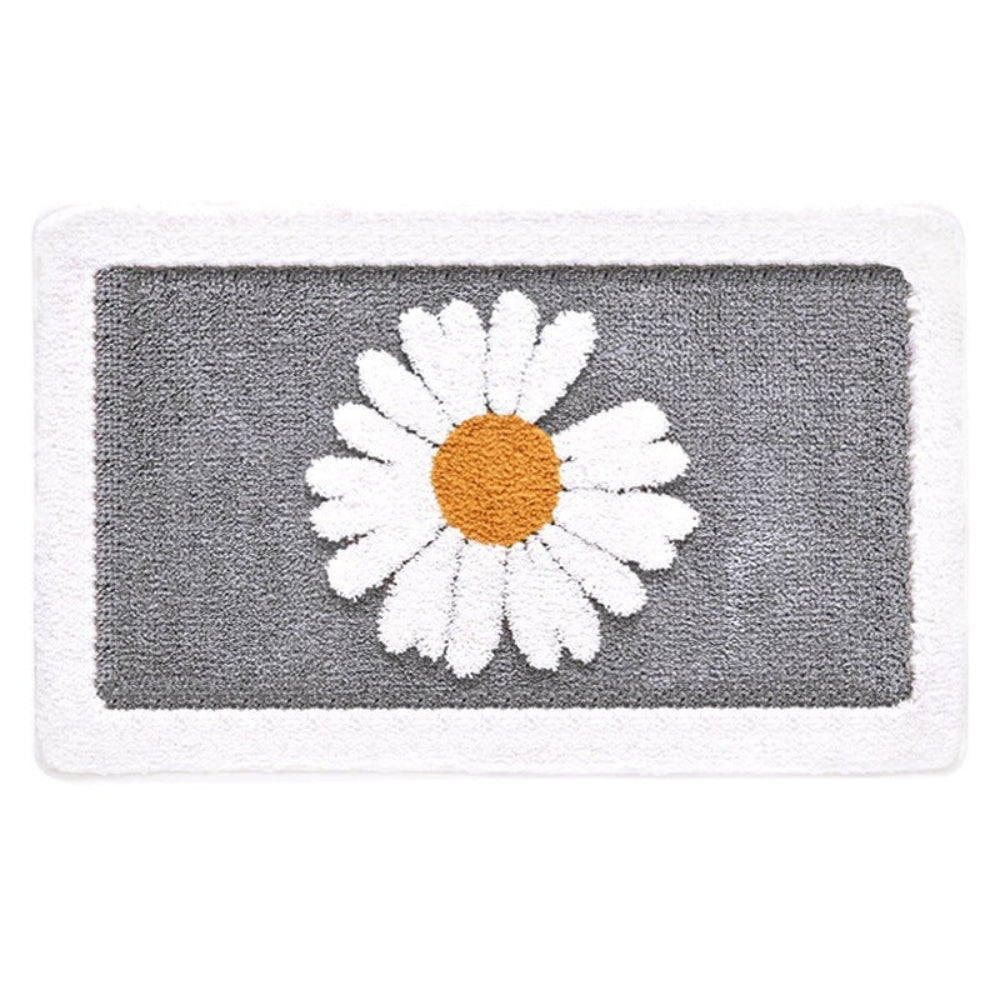 Fleur Collection | Non-Slip Bath Mat with Plush Microfiber | Stylish Floral Design for Everyday Comfort 7