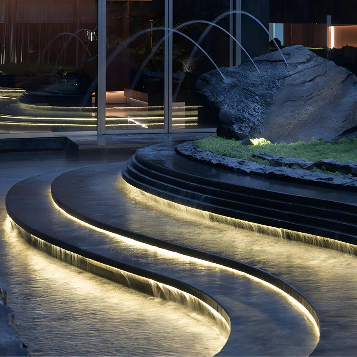 Flexible Outdoor LED Rope Light, IP68 Waterproof Silicone, Warm White 3000K, 24V Low Voltage Garden Lights for Patios and Walkways 7