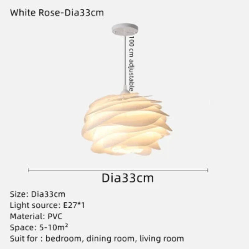 FloraLuxe | Enchanting Elegant Glass Rosary Ceiling Light Fixture 6