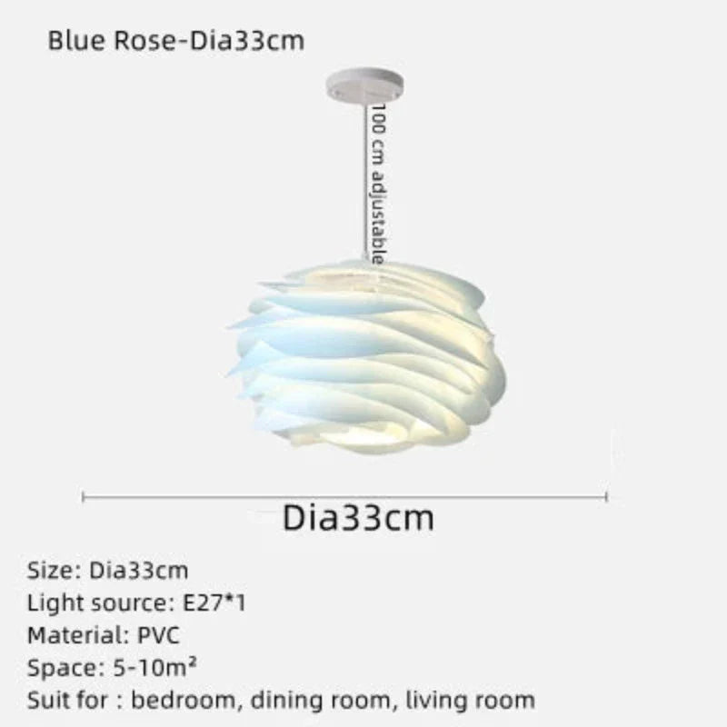 FloraLuxe | Enchanting Elegant Glass Rosary Ceiling Light Fixture 8