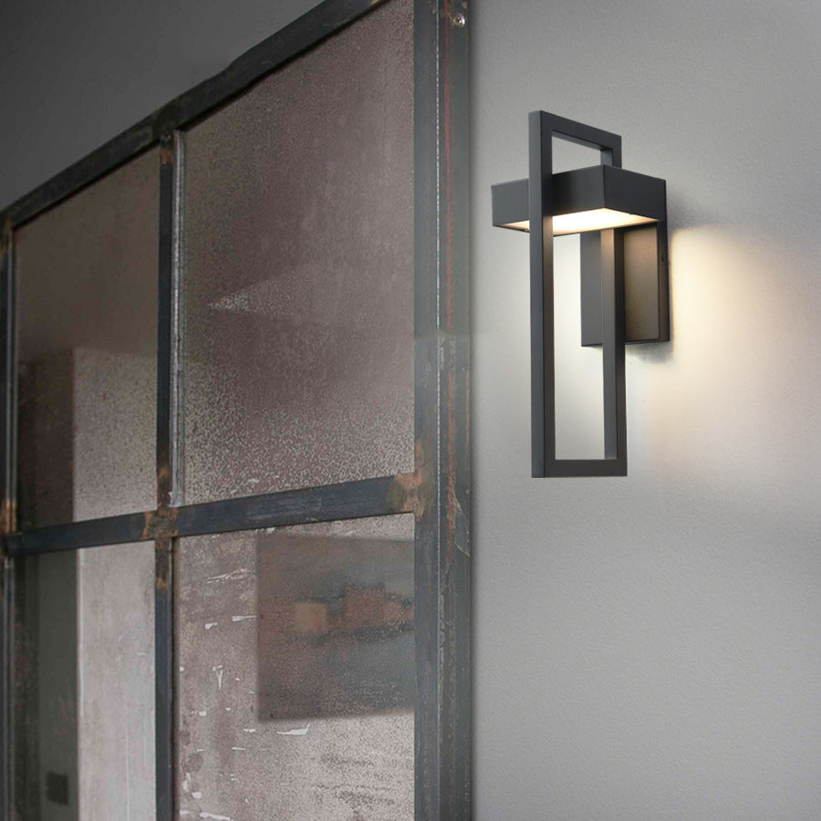 Glowcrest Outdoor Patio Wall Lamp | Minimalist Nordic Waterproof LED Light