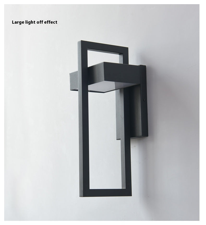 Glowcrest Outdoor Patio Wall Lamp | Minimalist Nordic Waterproof LED Light