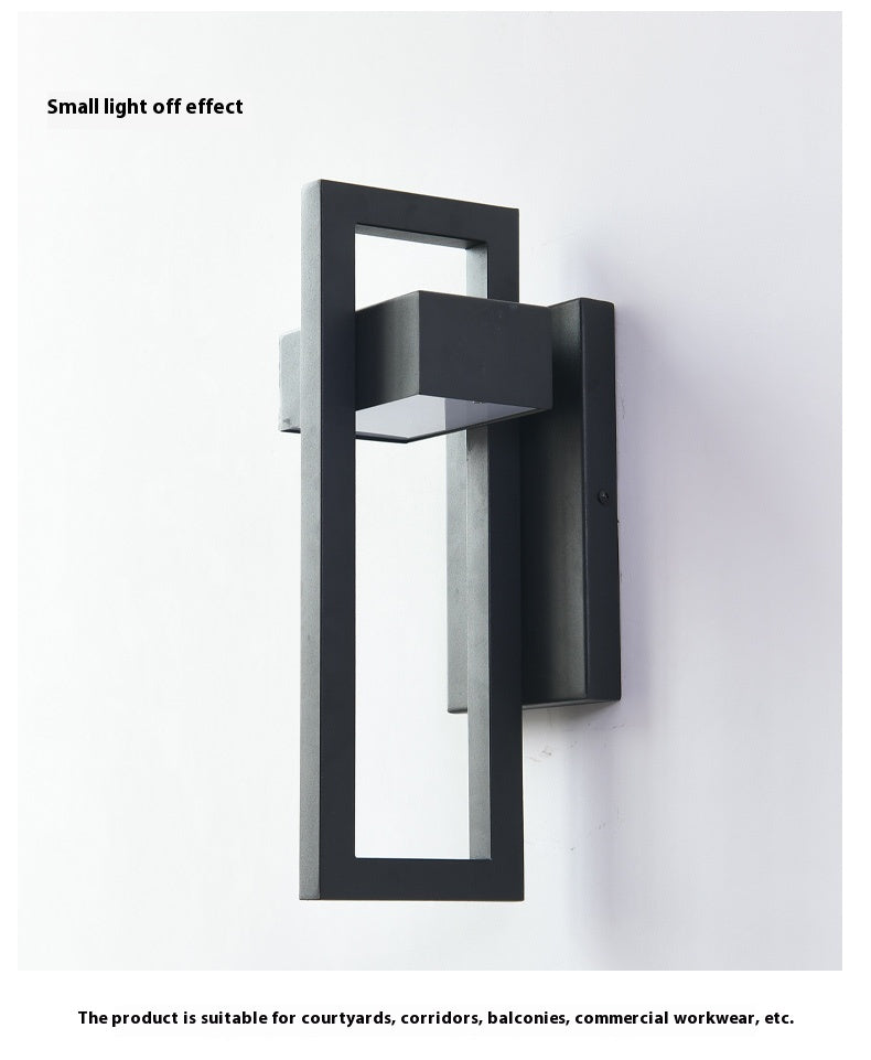 Glowcrest Outdoor Patio Wall Lamp | Minimalist Nordic Waterproof LED Light