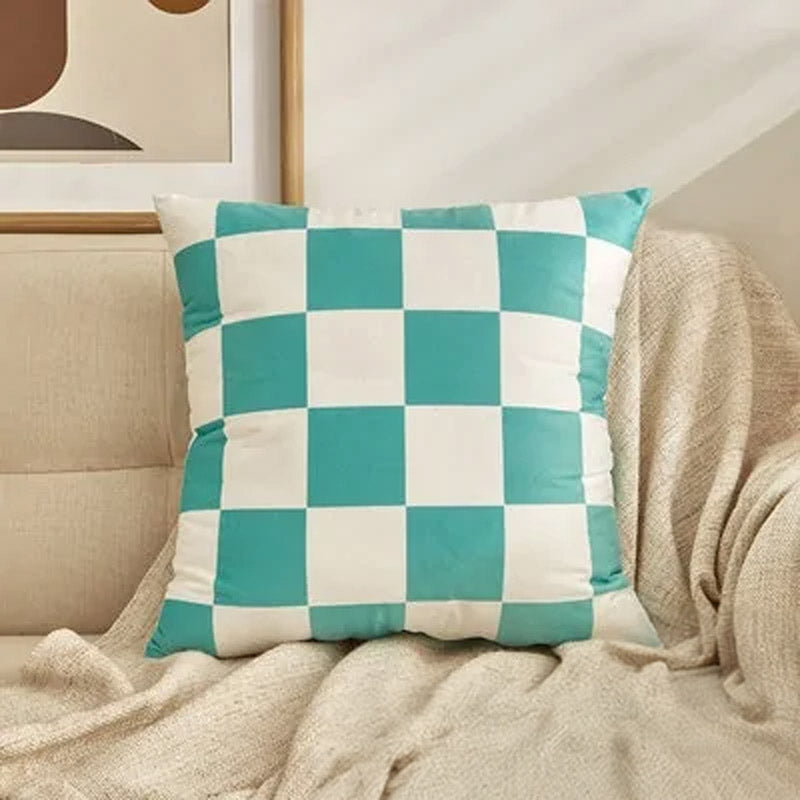 Plaid Pop Cushion Covers | Modern Colourful Check Design - Styyler