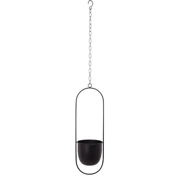 Gudrun Hanging Planter - Minimalist Metal Pot for Indoor Plants, Space-Saving Design 6