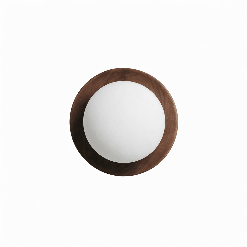 HaloGlow | Elegant Modern Wood-Effect Wall Light Sconce Fixture 7