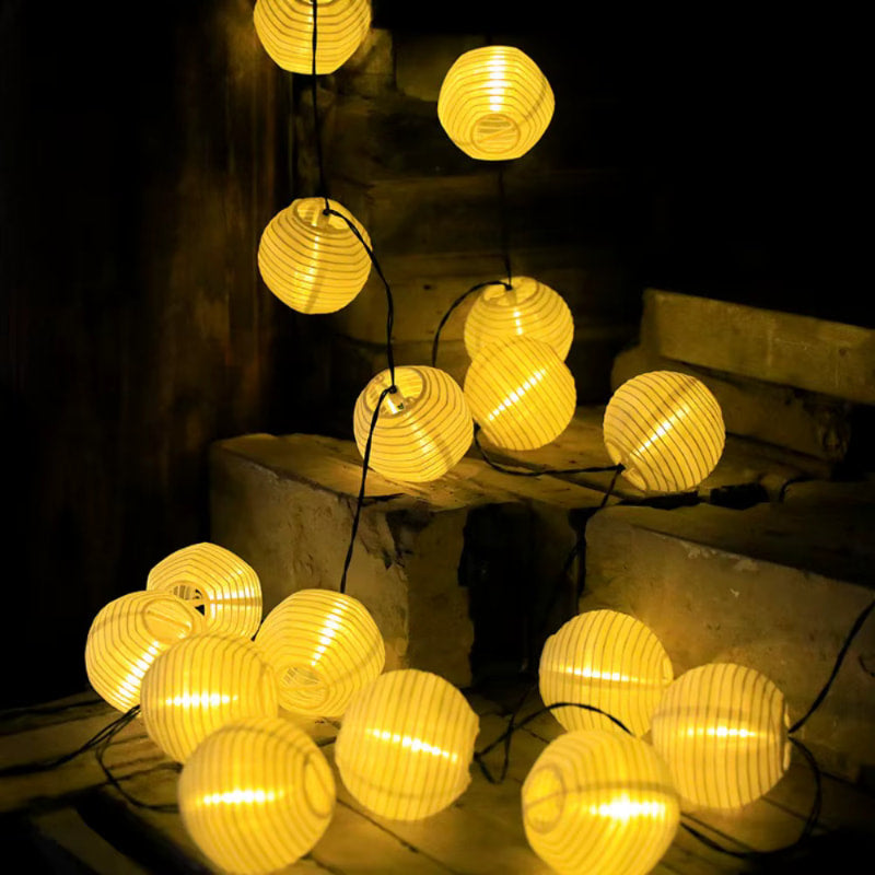 Haloria | Elegant Solar String Lights for Outdoor Patio Ambience